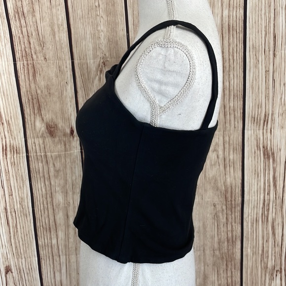 Finley Cropped Black Tank Small - Picture 3 of 7